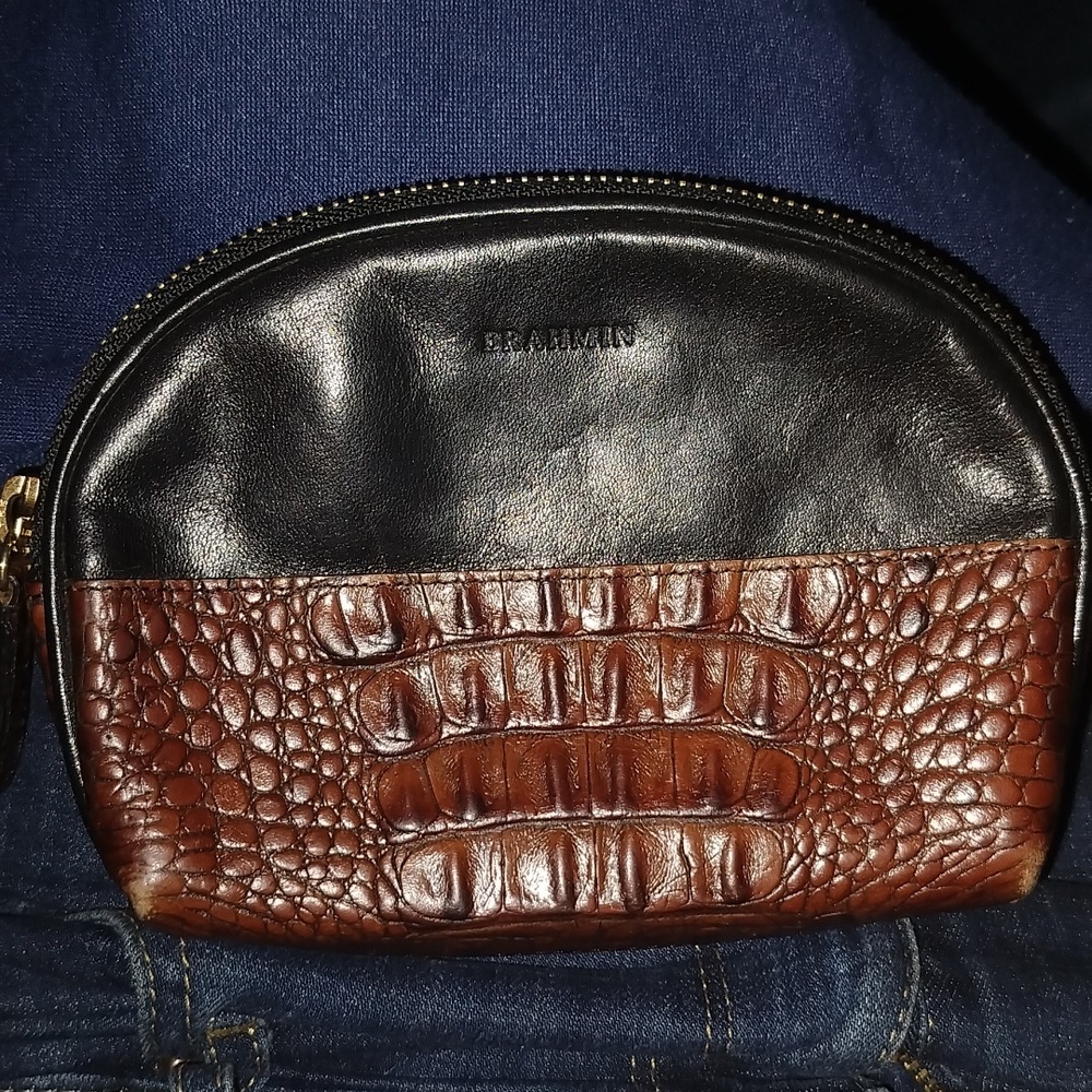 Brahmin alligator zipper bag
